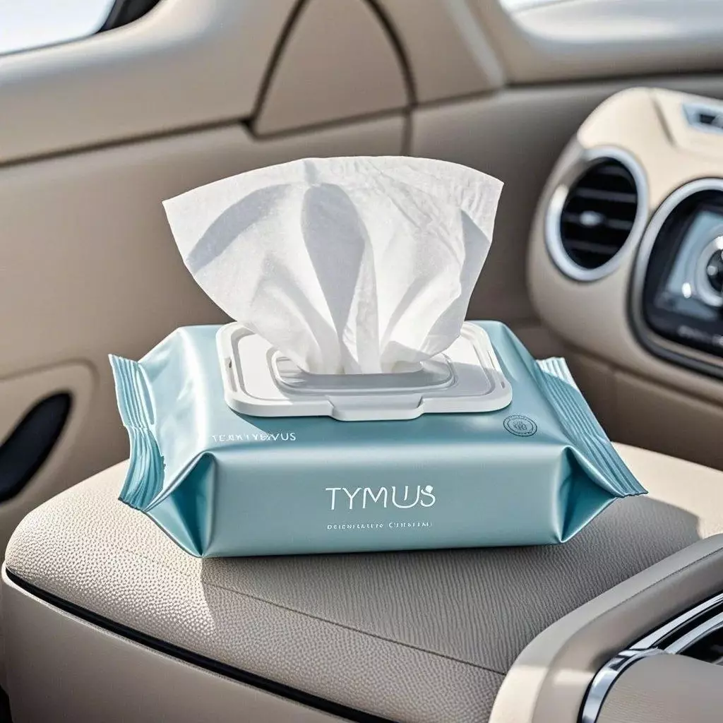 „Tymus“ šlapios servetėlės ​​automobilio apsaugai jūsų automobilyje